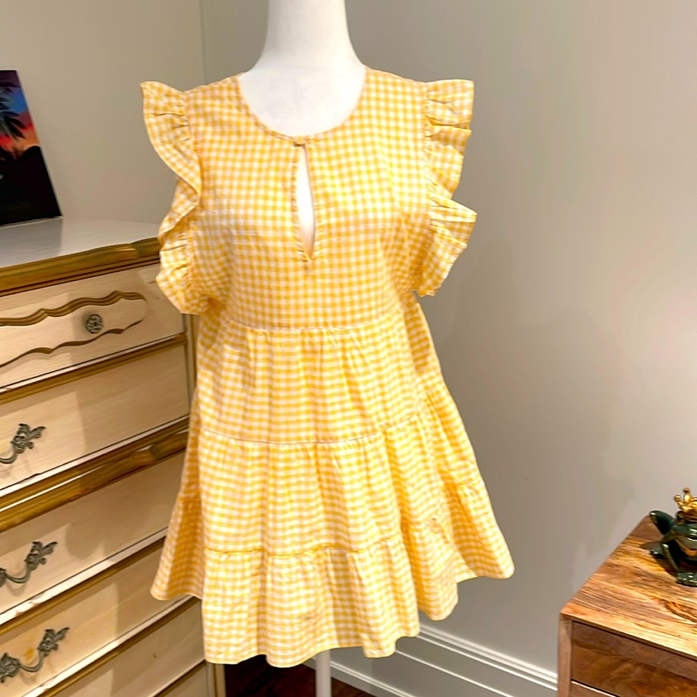 Privacy Please gingham mini dress